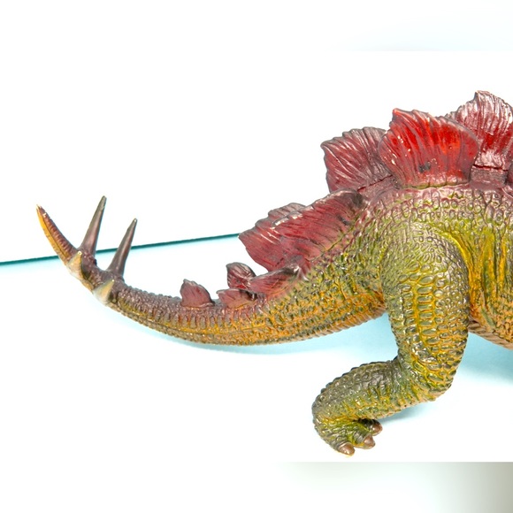 Vintage 1980’s Dinosaur Stegosaurus RARE Toys Jumbo Large Plastic Figure Dino - Picture 7 of 14